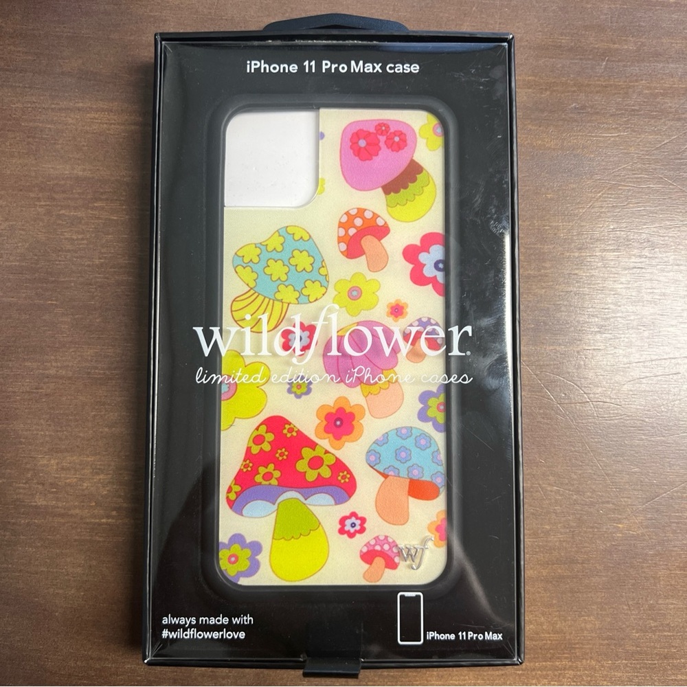 Wildflower Groovy Shroom iPhone Case Size 6.5” Limited Edition, Durable, Fitted